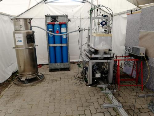 DISCHA set-up with LN2 cooling